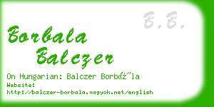 borbala balczer business card